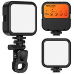 Sounce LED Video Light for Video Shooting YouTube,Zoom Meeting, Photography Lighting with Clip Dimmable and Rechargeable for Camera Selfie Stick Tripod Laptop Cellphone and Other Gadgets