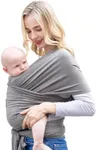 Baby Wraps Carrier, KIDIRA Baby Carrier Wrap Newborn to Toddler - Hands-Free Baby Sling - Infant Carrier Wrap - Adjustable Baby Carrier Sling for Newborn 7 to 35 lbs (Brown)