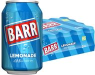 BARR since 1875, 24 Pack Perfect Lemonade, Lemon Flavoured Fizzy Drink - 24 x 330ml Cans