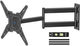 MOUNTUP Corner TV Wall Mount for Most 32-65 Inch TVs, Long Arm TV Mount Full Motion with 31.3” Extra Extension Mount, Swivel & Tilt Articulating Bracket, MAX VESA 400x400mm, Holds up to 99 lbs MU0075