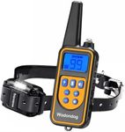 Dog Training Collar with Remote, IPX7 Waterproof Shock Collar with Beep, Vibration, Shock and LED Light Mode, Rechargeable Electric Shock Collar for Small Medium Large Dogs