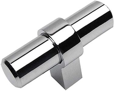 Cosmas 181 CH Chrome poli Cabinet Poignée de barre de bouton de placard – 5,1 cm de long – Lot de 5