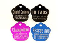 Laser Etched Bulk Lot Pet ID Tag for Dog & Cat Shelters, Rescues, Non Profits Org. and Special Events (Lot of 50)