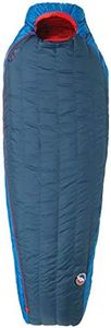 Big Agnes Anvil Horn 30 (650 DownTek) Sleeping Bag, Long, Left Zip, Blue/Red