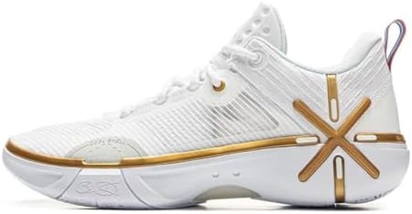 LI-NING Wade Shadow 6V2 Men's Lightweight Breathable Anti Slip Rebound Professional Basketball Game Shoes Standard White US 11