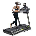 CAPITAL SPORTS Infinity Track - Folding Treadmill, Running Machine, Walking Pad, Bluetooth, App, LED Display, 6P AntiShock Suspension, NX-AeroFan System, 36 Programmes, 3 Custom Modes, 4.0, 7 HP