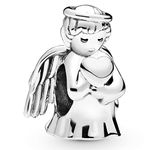 Pandora Moments Women's Sterling Silver Angel of Love Bracelet Charm, No Box