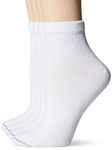 Dr. Scholl's Womens Non-Binding Ankle 4 Pack Casual Sock, White, 4-10 US