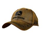 John Deere 100 Year Anniversary Oilskin Look Patch Casual Cap