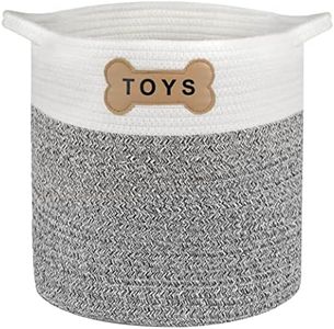 Park Life DEISGNS Naples PET Toy Basket, Made from Cotton Rope, for Dogs