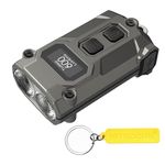 Nitecore Tini 3 Temperature Multiple Colour Intelligent 600 Lumen Tormina Lumen Rechargeable Light Rechargeable EDC Tag (Grey)