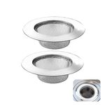 2 Pcs Kitchen Sink Strainer, Stainless Steel Sink Drain Strainer, 7.5 cm Drain Filter Strainer, Bathroom Sink Stopper, Hair Catcher, for Kitchen Sink, Bathroom, Bathtub, Wash Basin