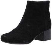 Kenneth Cole REACTION Women's Road Stop Boot, Black Suede, 6.5