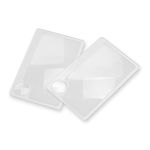 Carson Twin Pack 2.5x Power Credit Card Size Magnifiers with 6x Spot Lens (WM-01)