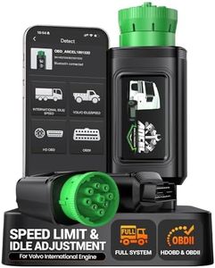 Ancel HD210 Heavy Duty Truck Scanner, Speed Limit & Idle Adjust for Volvo and International MaxxForce Engines, Bluetooth Diesel Truck Scanner, Full-System HDOBD/OBD2 Scan Tool, Lifetime Free Updates
