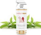 Buddy's Best Pet Urine Odor Eliminator and Pet Stain Remover- Bamboo Mint - Enzymatic Dog Urine Smell Remover and Deodorizer - Urine Enzyme Carpet Cleaner - Stain and Odor Remover for Dogs 32 fl oz