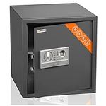 Brihard Large Biometric Safe - 2 in 1 Digital Keypad and Fingerprint Safe - Large Safe 40x38x38cm for Business - Anti-Bump Lock Security Safe with LED