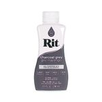 Rit Dye Liquid – Wide Selection of Colors – 8 Oz. (Charcoal Grey)