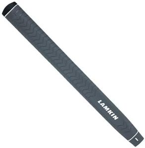 Lamkin Deep Etched Golf Grips, Putter Grips, with Lamkin Genesis Technology, Gray