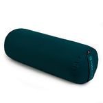 Yoga Studio Yoga Bolster | European Organic Buckwheat | (GOTS Certified) | With Removable Washable Cover - Teal