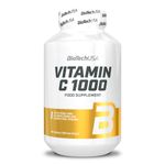 BioTechUSA Vitamin C 1000 + BioFlavonoids | Multiple Sources | Immune Support | Rosehip, Elderflower & Lemon, 100 Tablets