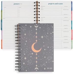 Erin Condren Inspired Collection A5 Academic Planner (July 2024 - June 2025) - Moon Phases Cover