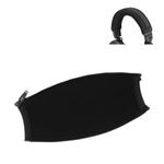 Crysendo Audio Technica Headphone Headband Cover | Replacement Leather Headband for ATH-M50, M50X, M50S, M50RD, M40X, M30X, M20X Headphones | Headband Cushion (Black)