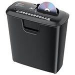 Bonsaii Paper Shredder for Home Use, 8-Sheet StripCut Home Office Shredder, CD/Credit Card Shredder Machine with Overheat Protection, 13 Litres Wastebasket, Black (S120-C)