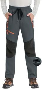 Heathyoga Ski Snow Pants Kids Winter Fleece Lined Hiking Pants Boys Girls