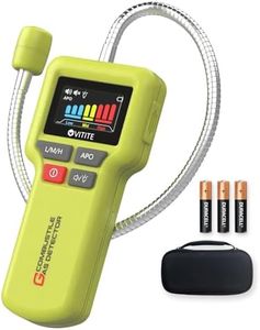 Gas Leak Detector, VITITE Natural and Propane Gas Detector for Home and RV, with Illuminated Flexible Probe, Locating The Source of Combustible Gas Leaks (includes Battery x3 & Storage Bag) - Green