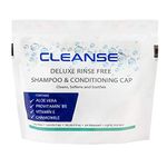 Deluxe Rinse Free Shampoo and Conditioning Cap – 5 Pack – Waterless Shampoo and Conditioning Shower Cap - Use Anytime, Anywhere – 3 Minutes - No Water Wash - Cleanse