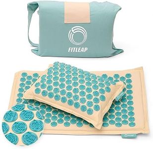 Fitleap Akupressurmatte-Set mit Kissen + Tasche, Massage-Matte zur wohltuenden Entspannung und Stimulation, Akupunktur-Matte zur Schmerzlinderung