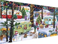 JATOK Christmas Campers Large Diamond Painting Kits for Adults (27.6 x 15.7 inch), 5D Diamond Art Full Round Drill DIY Embroidery Pictures Arts Paint by Number Kits for Home Wall Decor