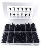 Lantee 240 Pcs Push Type Car Retainer Clips Kit Fit for Toyota Honda Acura GM Ford Chrysler Mitsubishi with Plastic Storage Case