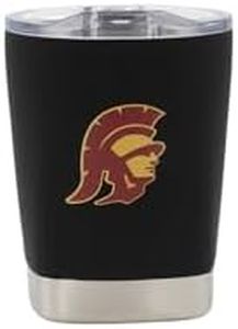 Decorvo NCAA 12 oz. Stainless Steel Tumbler - Perfect Wine Glass, Whiskey Glass for Game Day (USC)