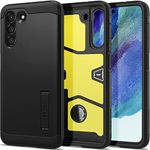 SPIGEN Tough Armor XP Case Designed for Samsung Galaxy S21 FE 5G (2022) Impact Shock Proof Kickstand Hard Cover - Black