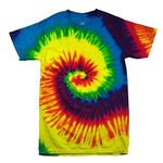 Colortone Kids/Childrens Rainbow Tie-Dye Heavyweight T-Shirt (XS) (Rainbow)