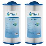 Tier1 Pool & Spa Filter Replacement for Jacuzzi J300 6541-383, Pleatco PJW60TL-OT-F2S, Filbur FC-2715, Unicel 6CH-961 Models for J300 Series Hot Tubs - 2 Pack