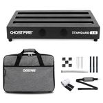 Ghost Fire Guitar Pedal Board Aluminum Alloy 2.75lb Effect Pedalboard 16.9"x12" with Carry Bag,V series (V-STANDARD 1.0)