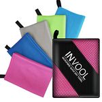 Microfibre Towel, Invool Quick Dry Towel & Beach Towels for Travel, Camping, Gym, Beach, Vacation, and Sport- Fast Drying and Absorbent(Pink)