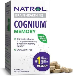 Natrol Cognium Tablets, Brain Health, Keeps Memory Strong, #1 Clinically Studied, Shown to Improve Memory and Recall, Safe and Stimulant Free, 100mg, 60 Count