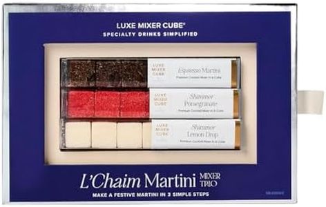 Teaspressa Luxe Mixer Cube - Artisan champagne cocktail kit - Bridal Shower, Wedding Gift, Wedding, Wedding and Proposal Toast (L'Chaim Martini Kit)