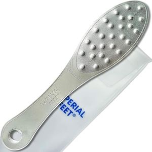 Stainless Steel Foot Scraper | Professional Double-Sided Foot File Callus Remover for Feet | Foot Rasp Scrubber for Wet Or Dry Skin | Easy to Clean Pedicure Tool, Heel Grater for Feet