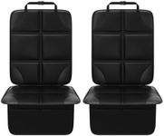 Meolsaek Car Seat Protector, Seat Protector Under Baby Car Seat Prevent Dents, Thick Padding and Non-Slip Backing Design for Vehicles Sedan SUV Truck (2 pcs)