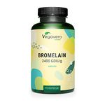 Vegavero Bromelain 650 mg | High Strength - 2400 GDU/g | Gastro-Resistant DrCaps® | NO Additives, Lab-Tested | Pure Pineapple Enzyme | 90 Capsules | Vegan