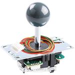 Sanwa JLF-TP-8YT Original Joystick Gray - for Arcade Jamma Game 4 & 8 Way Adjustable, Compatible with Catz Mad SF4 Tournament Joystick (Gray Ball Top) ASIN: B005BIF5EM