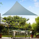 HIPPO Shade Sail 16FTX16FTX16FT 150 GSM Sun Shade 85% UV Block for Canopy Cover, Outdoor Patio, Garden, Pergola, Balcony Tent (Cool-Blue, Customized, Pack of 1)