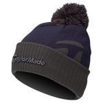 TaylorMade Mens Tm Bobble Beanie, 2024 Hat, Navy