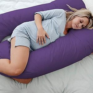 Australian Made Pregnancy/Maternity/Nursing Pillow Body Feeding Support (Pillowcase Included) (Purple)