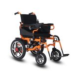 Asmofit Zipmax Foldable Electric Wheelchair for Seniors | 360° Joystick Control, Lightweight, Anti-Tipper Wheels, Flip-Up Armrests, Reliable Side Brake, and 24V 12AH Battery for Enhanced Mobility Power Wheelchair